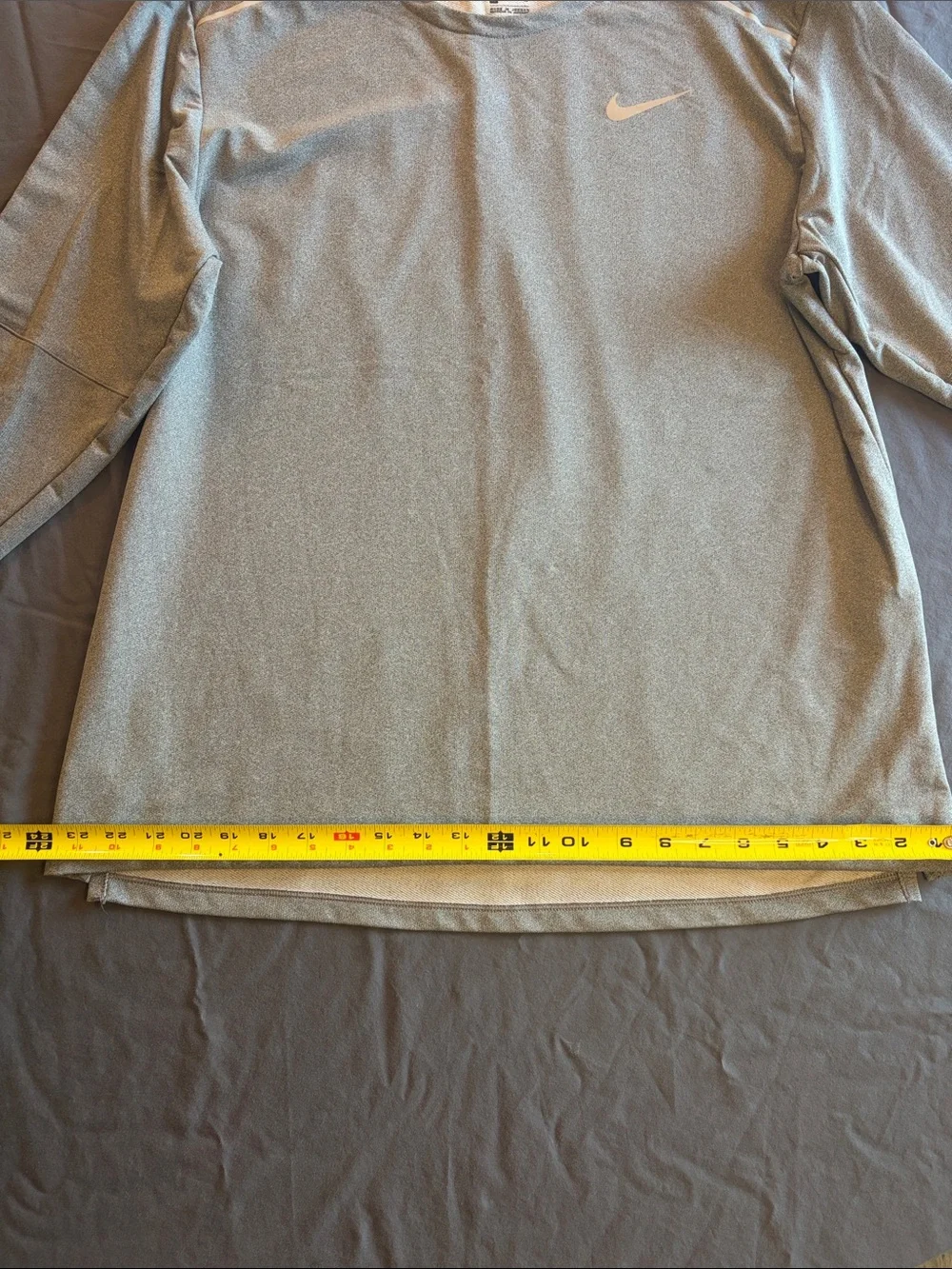 Nike Long Sleeve Dri-FIT Crew Shirt - Light Gray